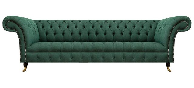 JVmoebel 4-Sitzer Polstermöbel Luxus Viersitzer Sofa Couch Grün Wohnzimmer günstig online kaufen
