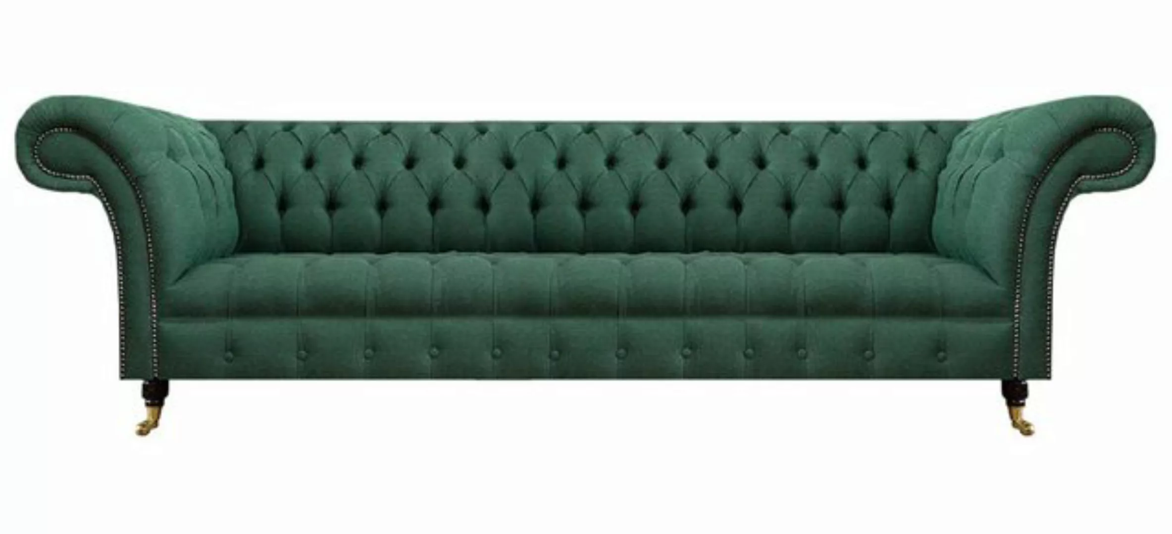 JVmoebel 4-Sitzer Polstermöbel Luxus Viersitzer Sofa Couch Grün Wohnzimmer günstig online kaufen