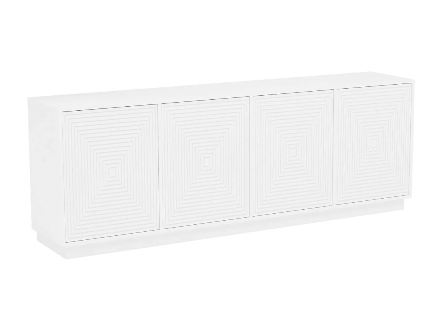 Sideboard mit 4 Türen - MDF - Weiß - MEZULIA günstig online kaufen