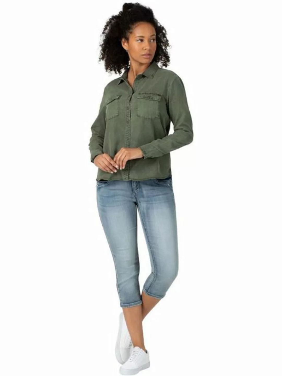 TIMEZONE 3/4 Damen Jeans TaliTZ - Slim Fit - Blau - Aqua Blue Wash günstig online kaufen