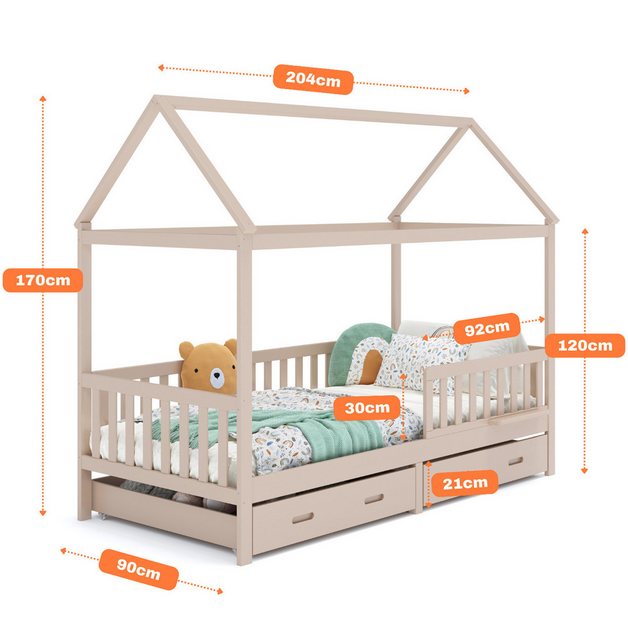 ALAVYA Home Kids Hausbett CLOUD aus Buche – FSC® 100% zertifiziert - Limiti günstig online kaufen