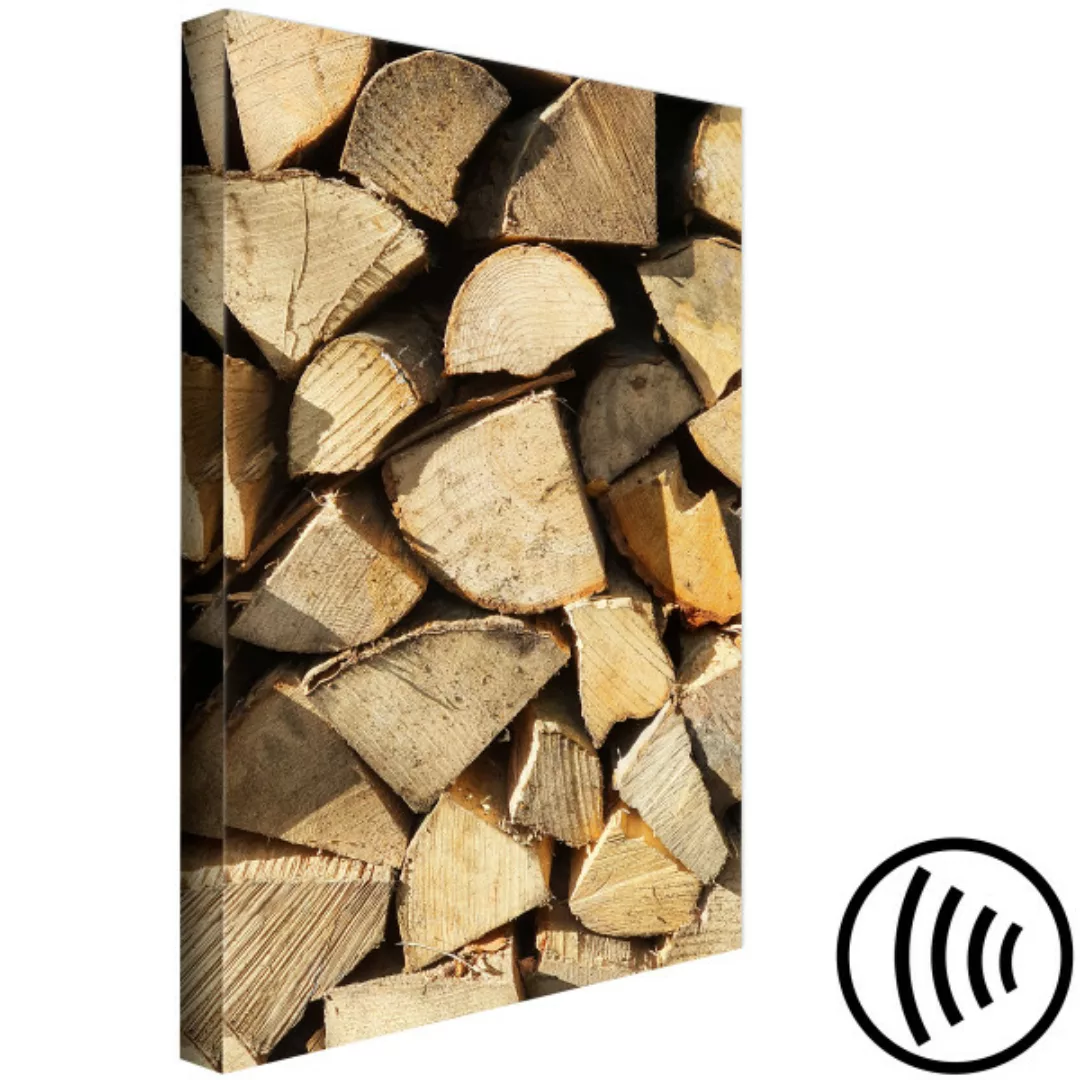 Bild auf Leinwand Beauty of Wood (1 Part) Vertical XXL günstig online kaufen