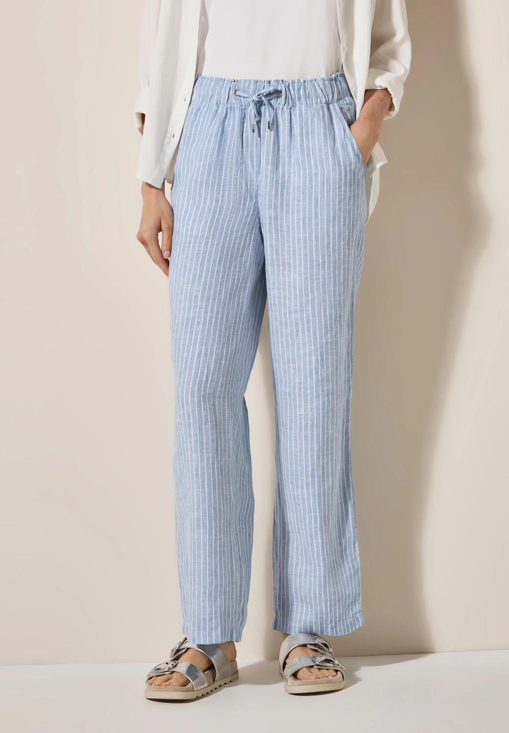 Cecil Stoffhose, High Waist günstig online kaufen