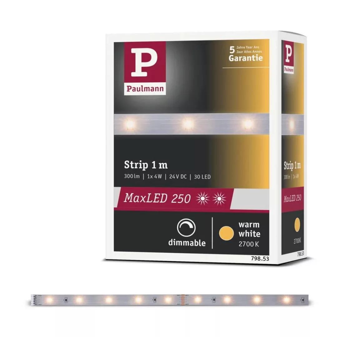 LED Strip MaxLED Erweiterung in Silber 4W 300lm 2700K 1000mm günstig online kaufen
