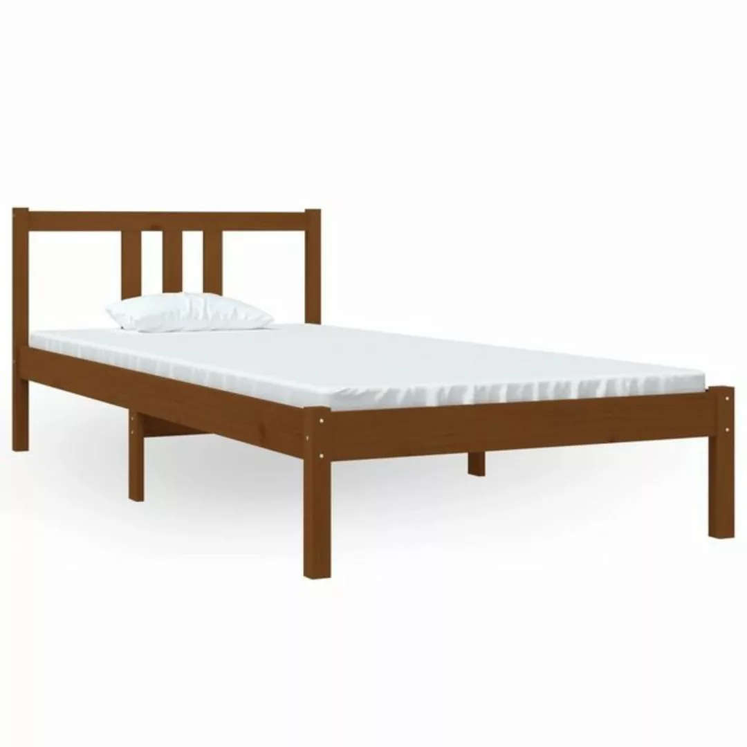 furnicato Bett Massivholzbett Honigbraun 90x200 cm günstig online kaufen