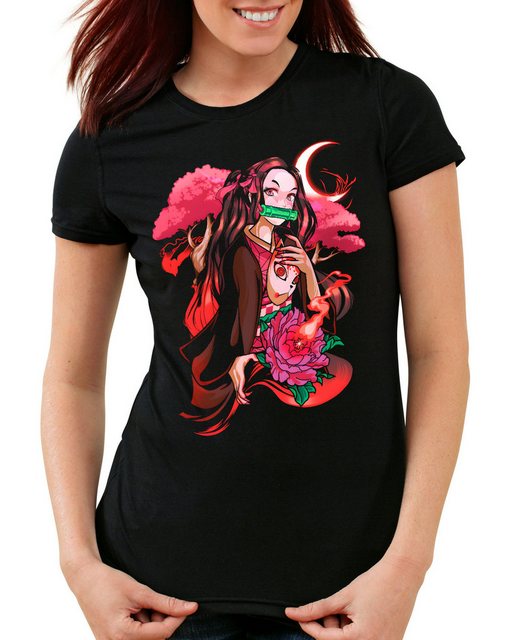 style3 T-Shirt Moon Demon demon slayer anime japan manga cosplay günstig online kaufen