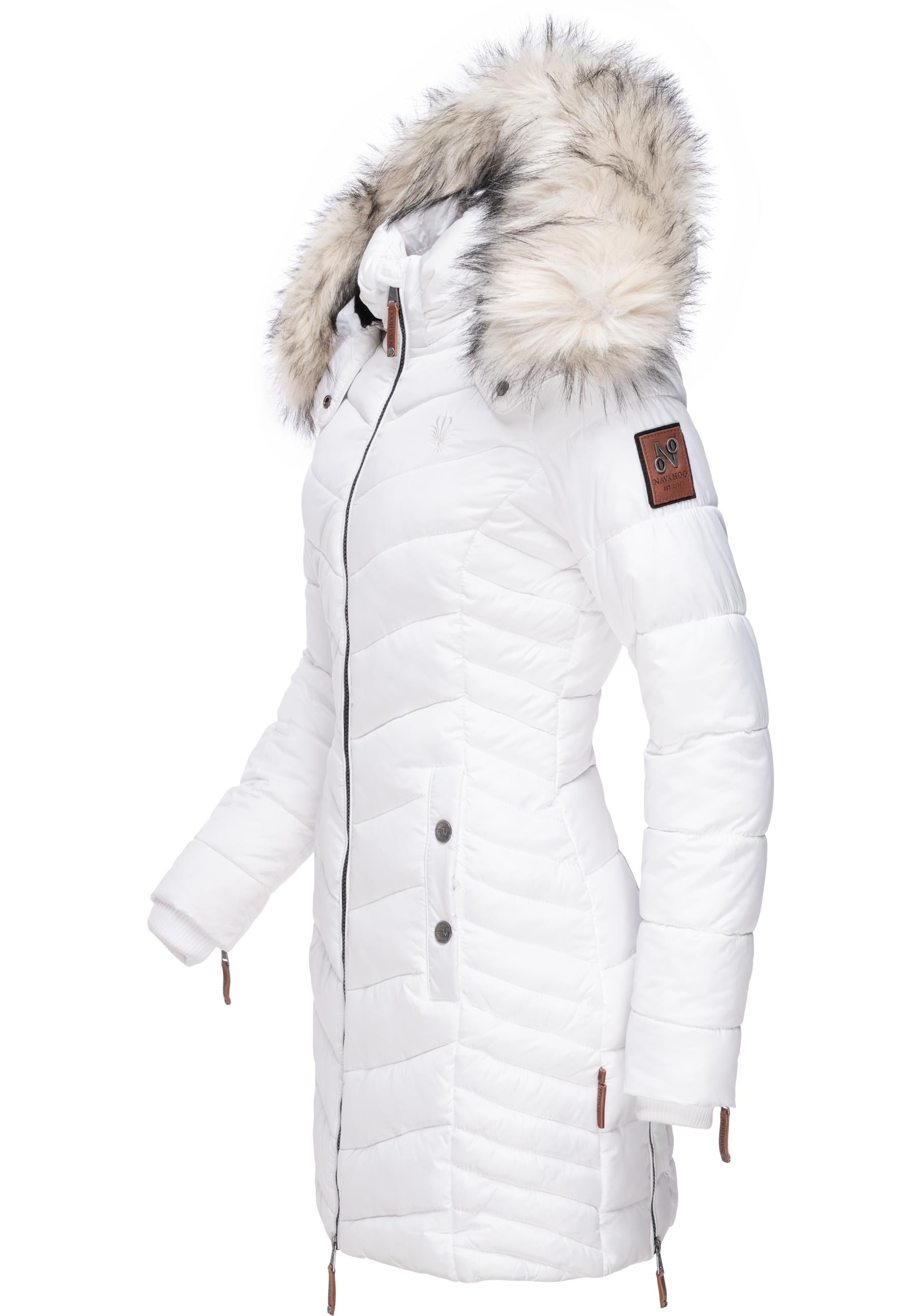 Navahoo Wintermantel "Nimalaa", modischer Damen Winter Steppmantel mit Kapu günstig online kaufen