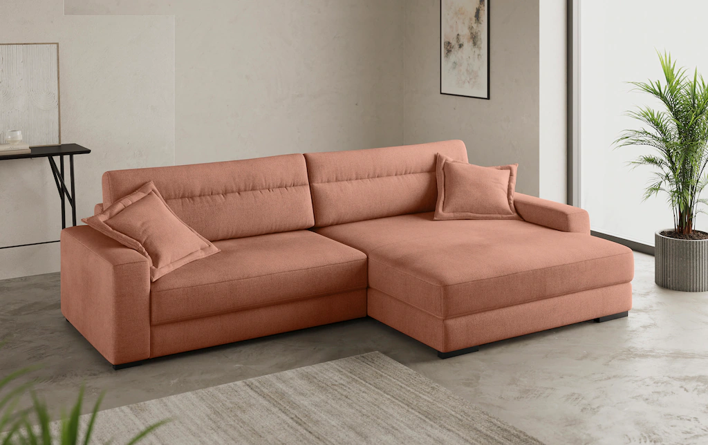 Mr. Couch Ecksofa "Marcello L-Form", inklusive EasyBett und Bettkasten günstig online kaufen