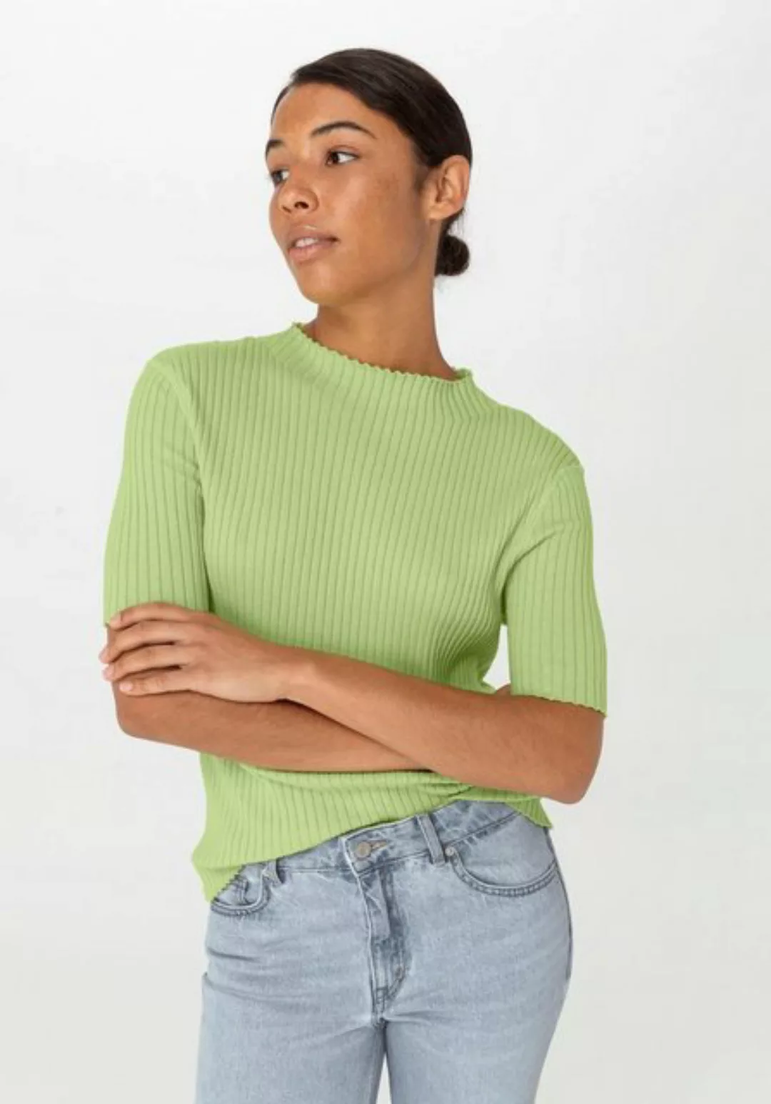 Hessnatur Strickpullover Slim aus reiner Bio-Baumwolle (1-tlg) günstig online kaufen