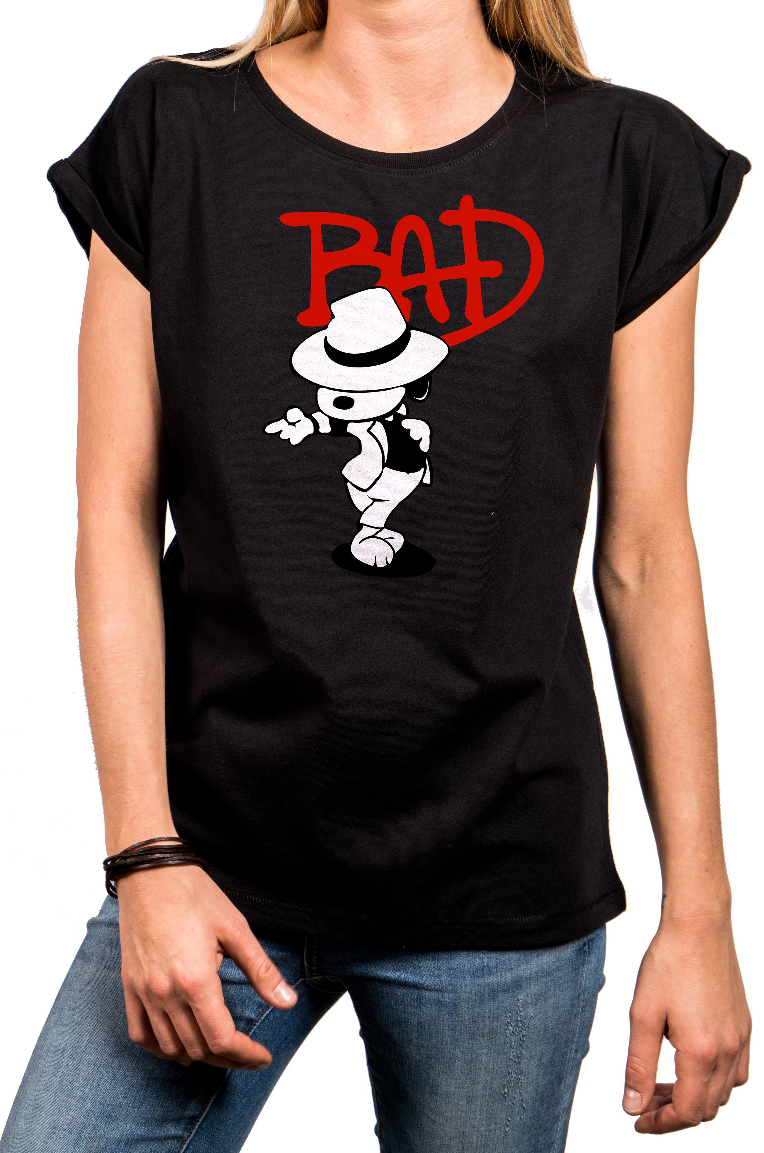 MAKAYA T-Shirt Damen Hundemotiv Bad Dog günstig online kaufen