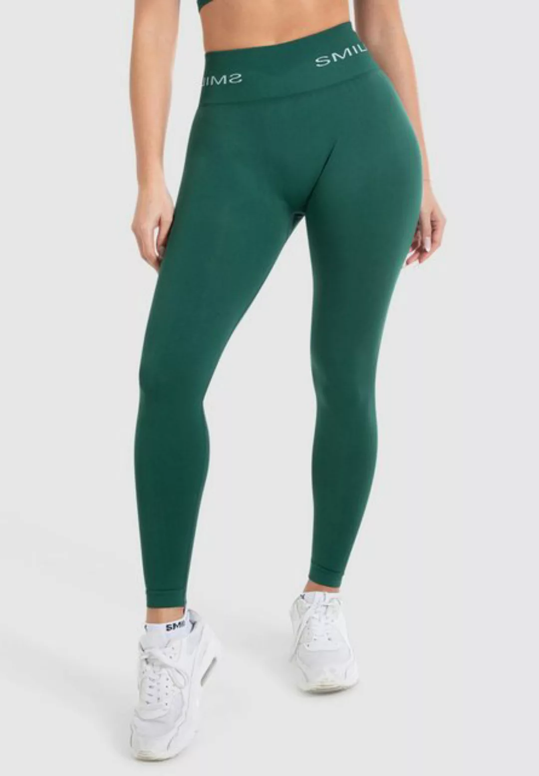 Smilodox Leggings Azura, Push Up Booy Fitnessleggings mit Schriftzug Sport günstig online kaufen