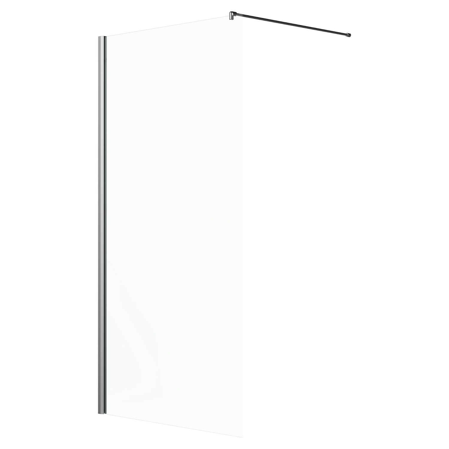 Duschabtrennung Brava Frame Walk-In Chrom 130 cm x 200 cm DIN L günstig online kaufen