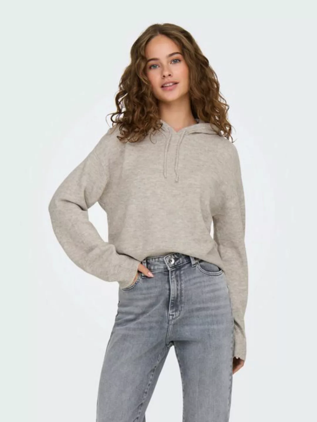 JDY Strickpullover - oversize cropped Hoodie - Basic Strickhoodie Damen günstig online kaufen