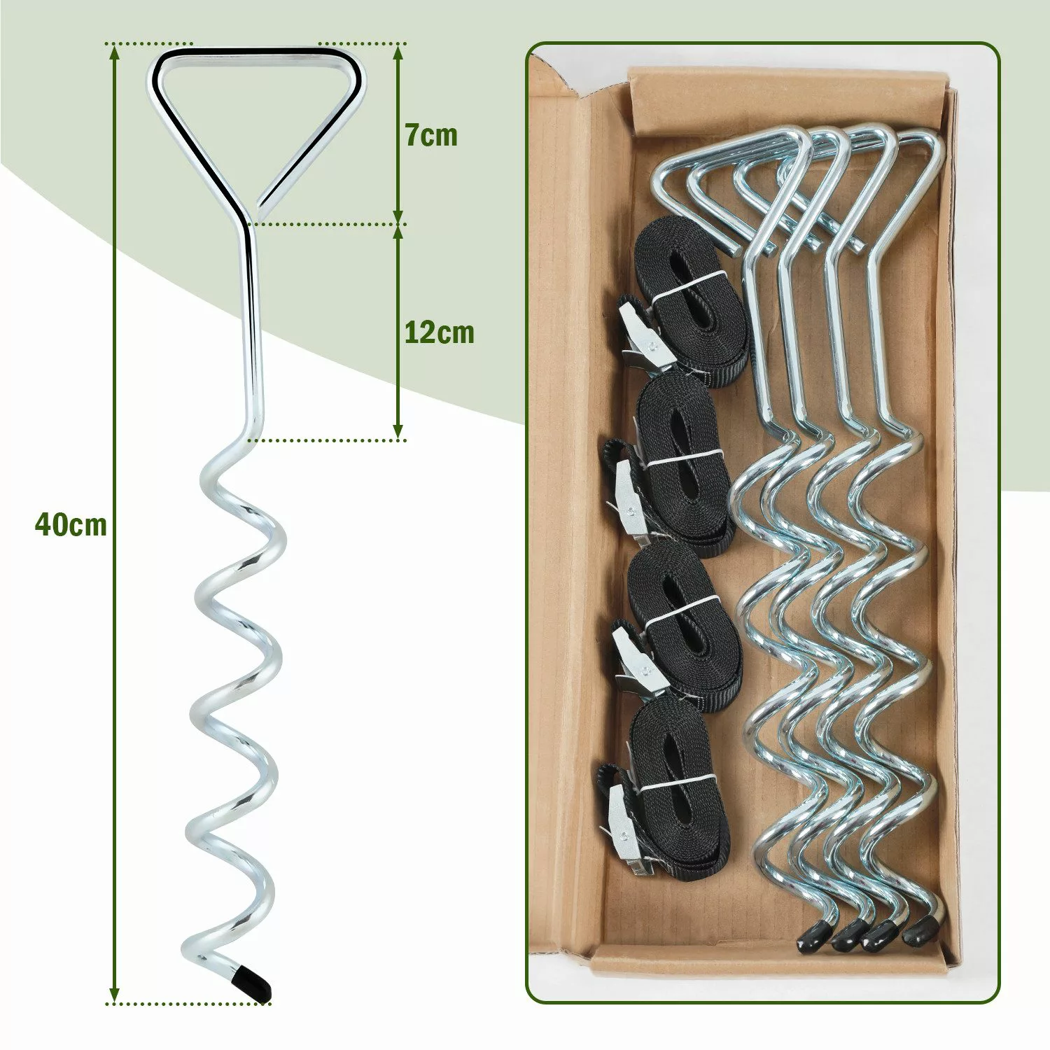 Clanmacy Bodenanker Bodenanker 4er Set Trampolin günstig online kaufen