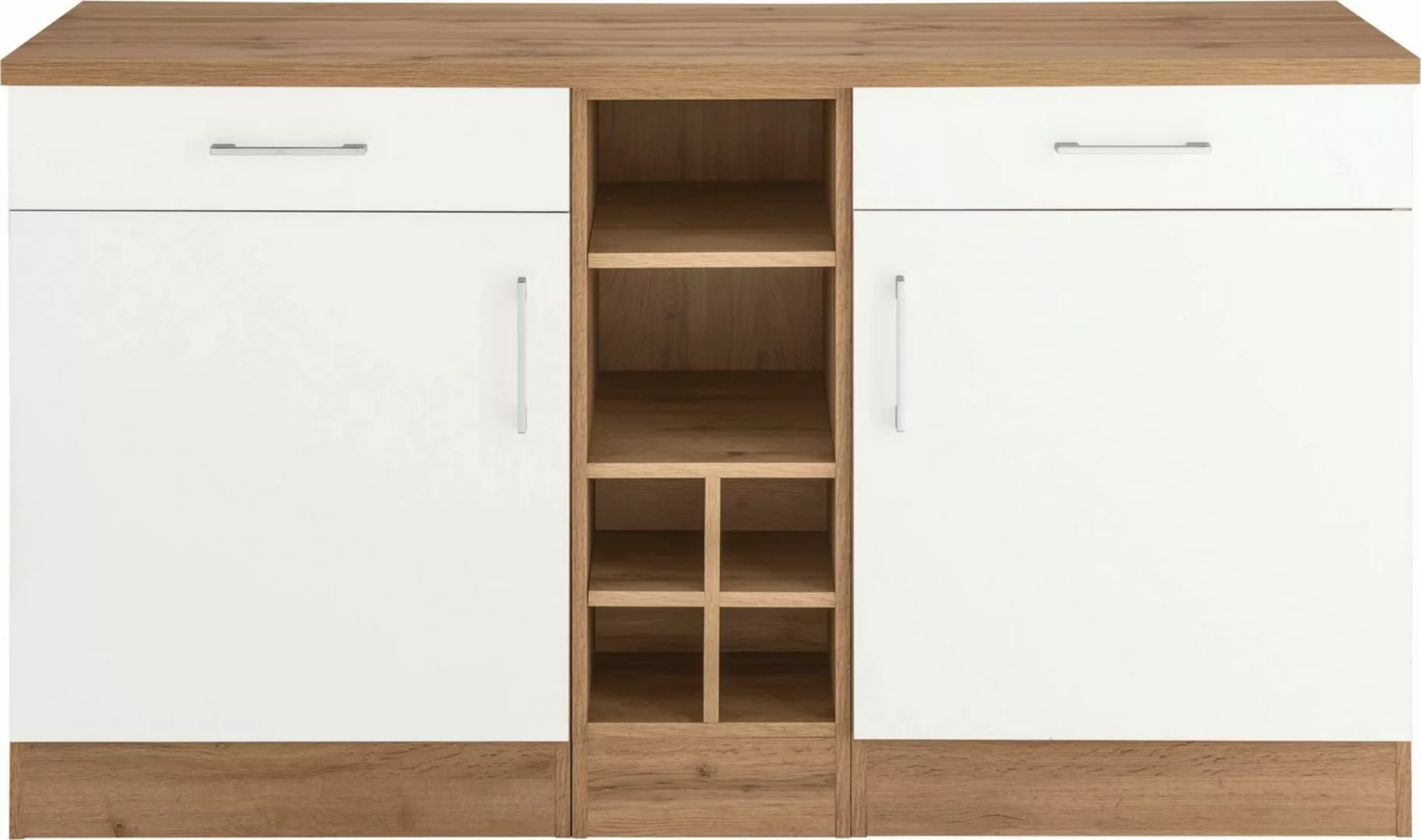 KOCHSTATION Unterschrank "KS-Colmar", 150 cm breit, 2 Schubkästen, 2 Türen, günstig online kaufen