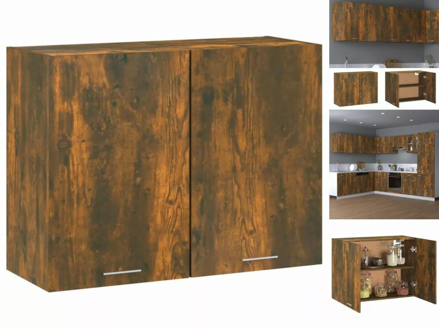 vidaXL Unterschrank Hängeschrank Räuchereiche 80x31x60 cm Holzwerkstoff günstig online kaufen