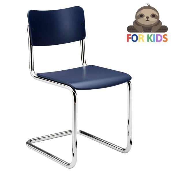 THONET S 43 K für Kinder | kobaltblau gebeizt | Stahlrohr-Freischwinger | G günstig online kaufen