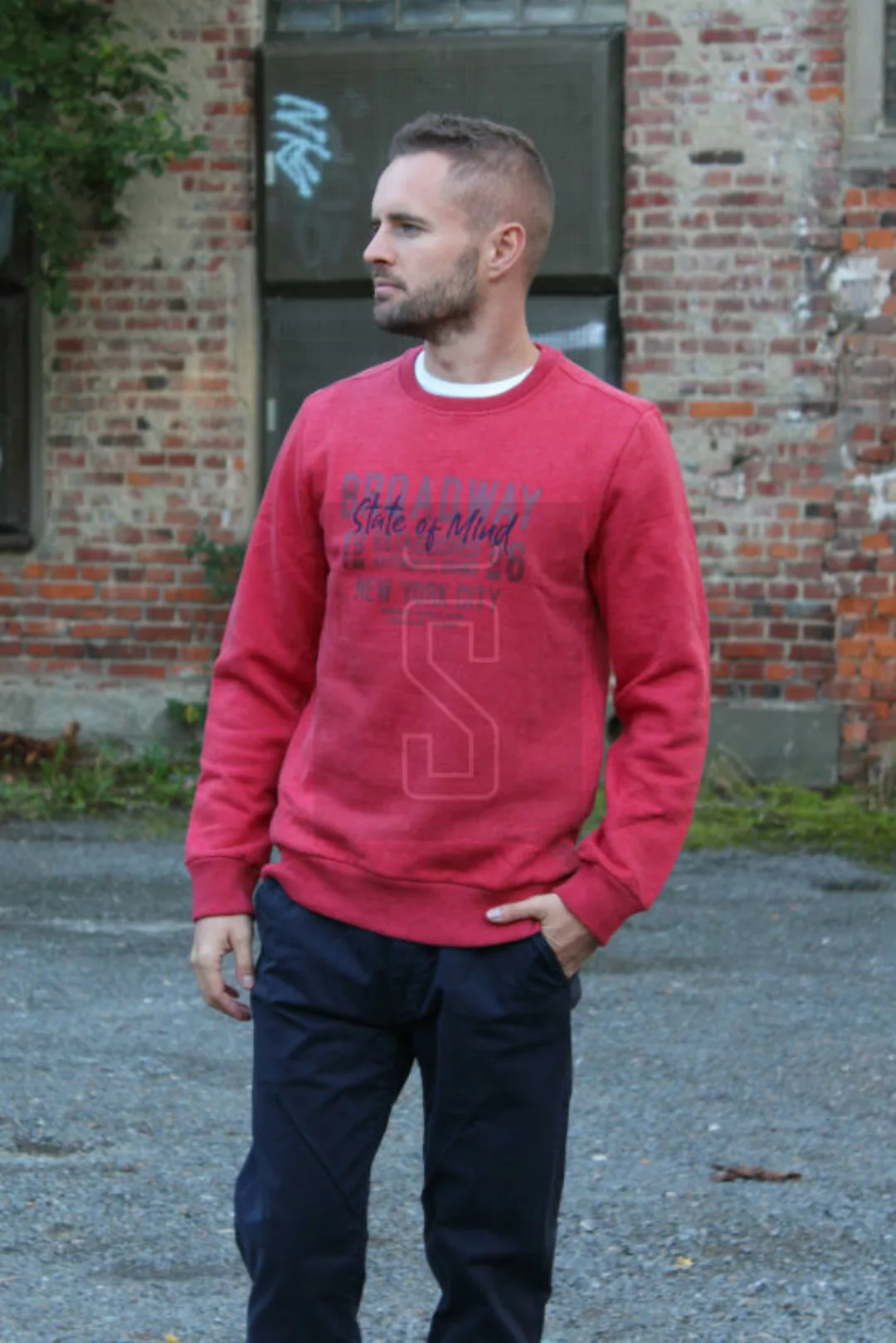 BROADWAY NYC Herren Sweatshirt Pullover COVE günstig online kaufen
