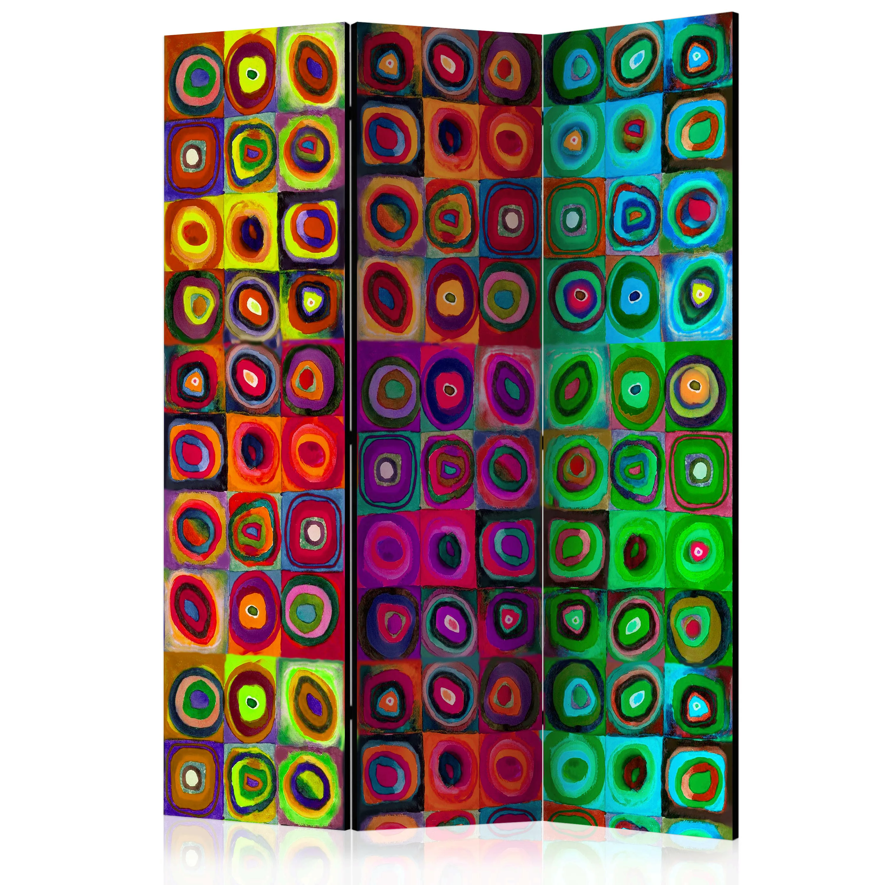 3-teiliges Paravent - Colorful Abstract Art  [room Dividers] günstig online kaufen