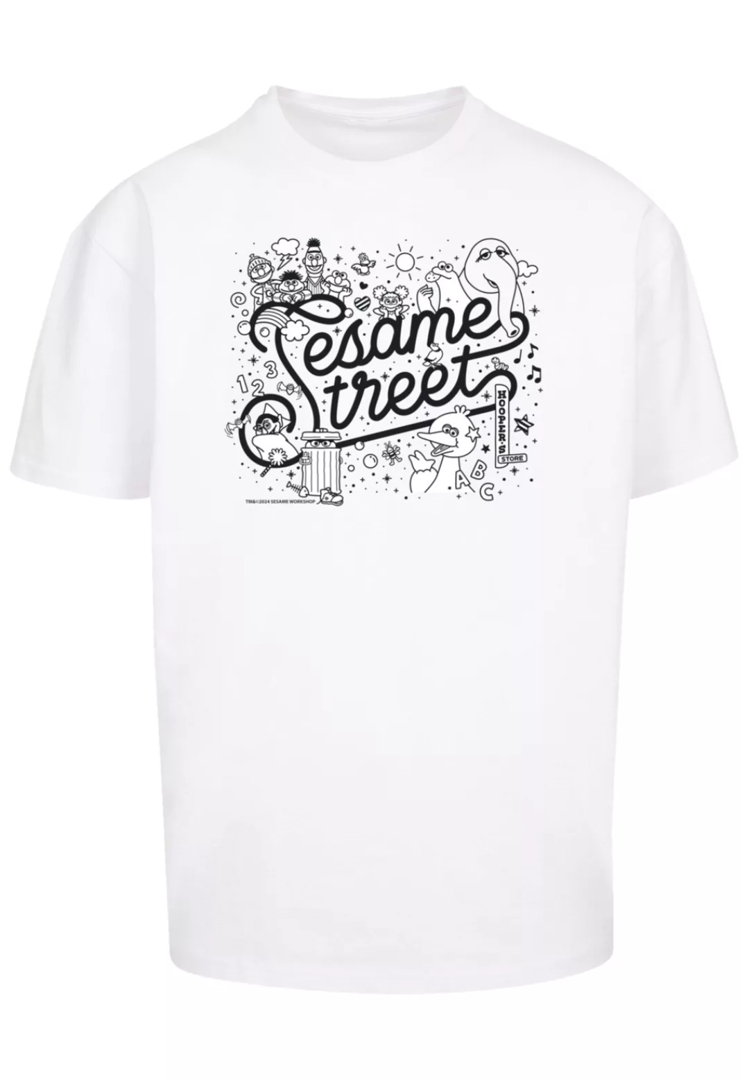 F4NT4STIC T-Shirt "Sesamstraße Collage Black & White", Premium Qualität, We günstig online kaufen