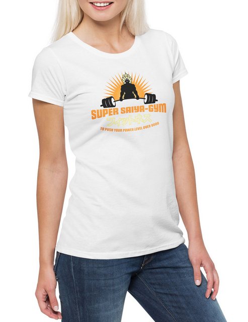 Urban Backwoods Print-Shirt Super Saiya Gym Damen T-Shirt Super Saiya Gym V günstig online kaufen