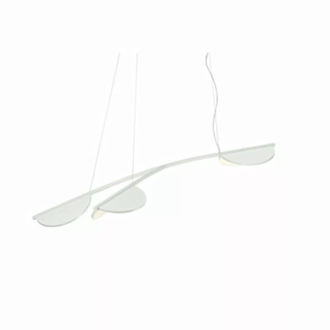 Pendelleuchte Almendra Organic S3 Y Short metall weiß / LED - L 161,13 cm / günstig online kaufen