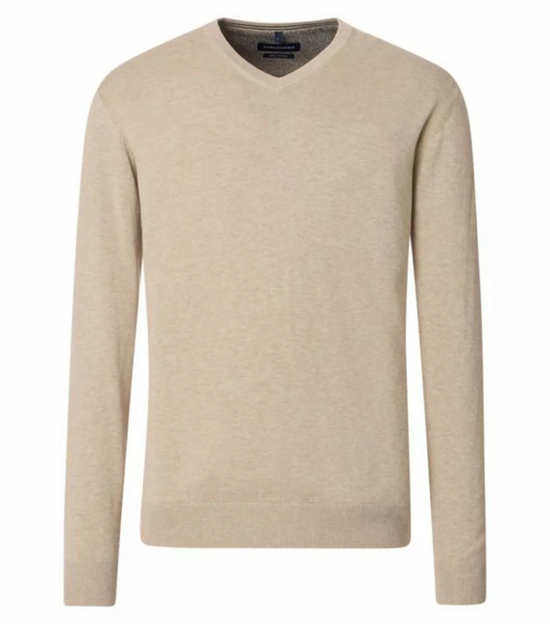 CASAMODA Strickpullover Pullover V-Neck NOS, 657 beige günstig online kaufen