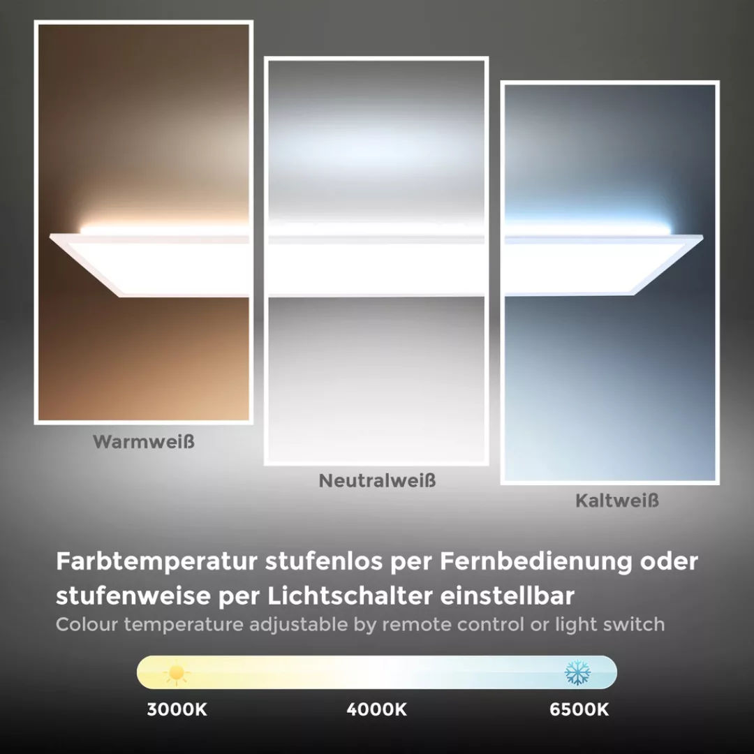 B.K.Licht LED Deckenleuchte, mit Fernbedienung und Hintergrundbeleuchtungse günstig online kaufen