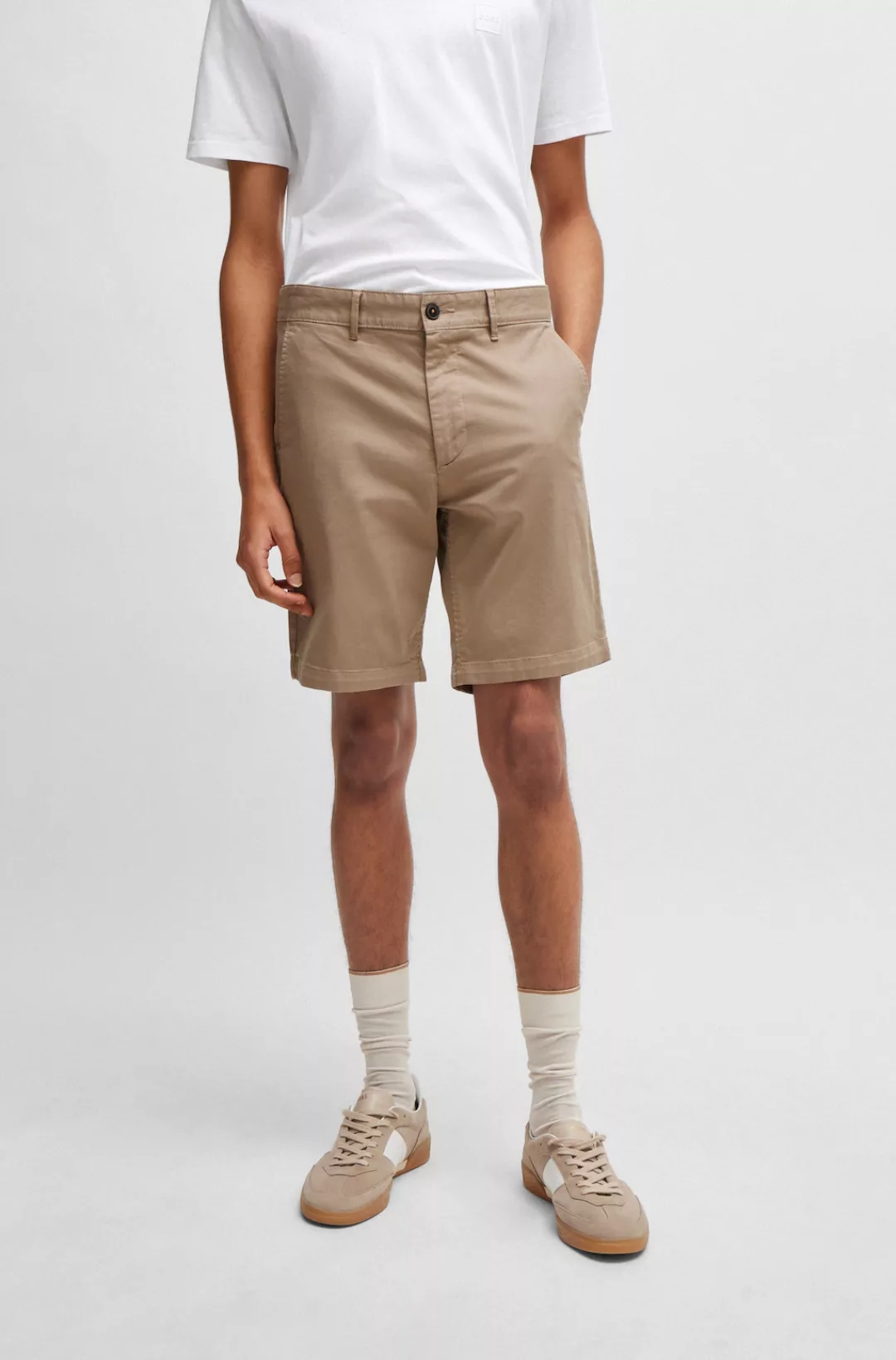 BOSS ORANGE Chinohose "Chino-slim-Shorts", mit Kontrastdetails günstig online kaufen