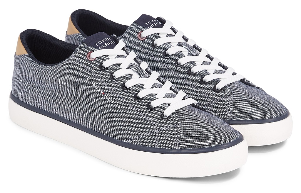 Tommy Hilfiger Sneaker "TH HI VULC LOW CHAMBRAY", mit Logoschriftzug, Freiz günstig online kaufen