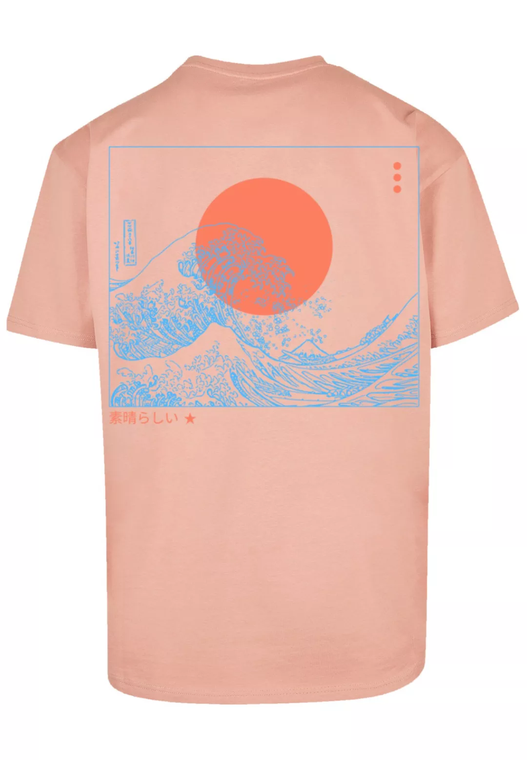 F4NT4STIC T-Shirt "PLUS SIZE Kanagawa Welle", Print günstig online kaufen