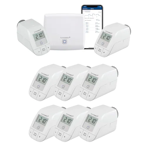 Heizkörperthermostat »Bundle Starter Set Heizen + 6x HKT basic« günstig online kaufen