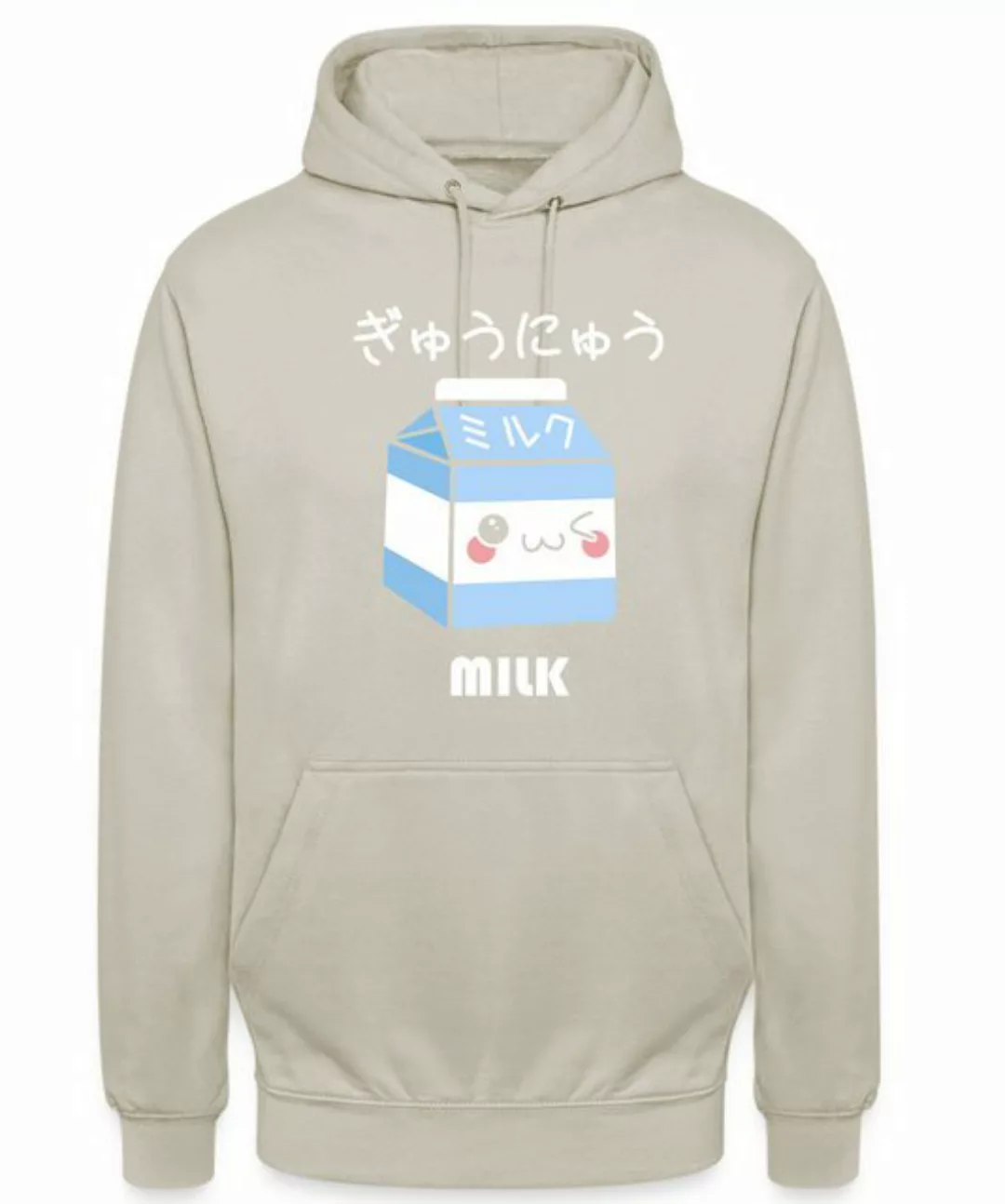 Quattro Formatee Kapuzenpullover Milk - Anime Japan Ästhetik Unisex Hoodie günstig online kaufen
