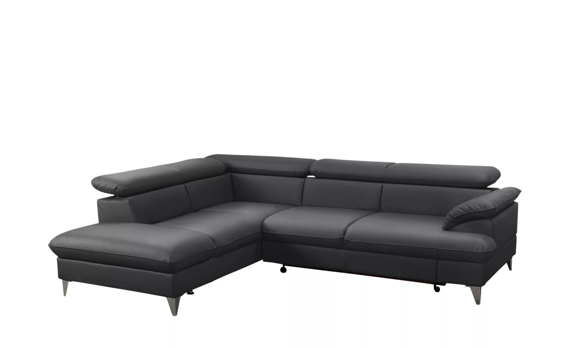 uno Ecksofa aus Kunstleder David ¦ schwarz ¦ Maße (cm): B: 208 H: 74 T: 256 günstig online kaufen