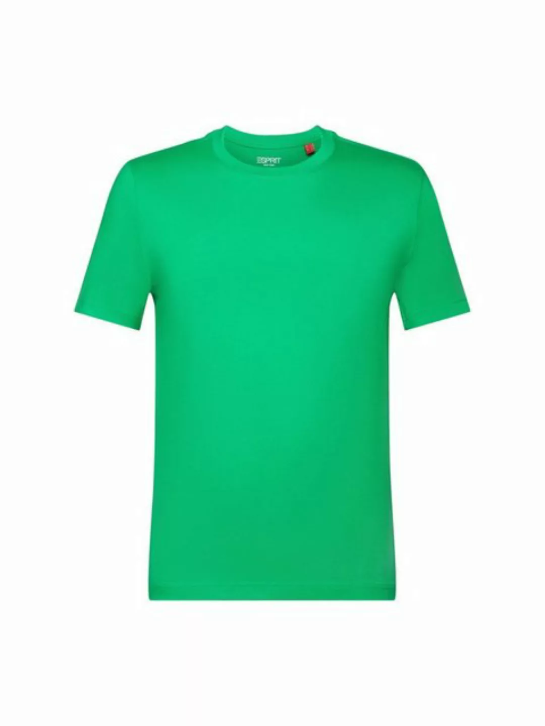 Esprit T-Shirt Rundhals-T-Shirt aus Pima-Baumwolljersey (1-tlg) günstig online kaufen