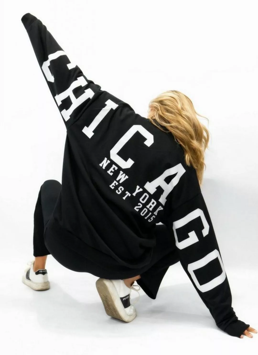 Worldclassca Longsweatshirt Worldclassca Oversized Sweatshirt CHICAGO Langa günstig online kaufen