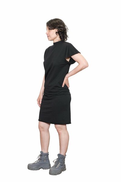 Kleid Papill Midi Aus Bio-baumwolle - Schwarz - Unisex günstig online kaufen