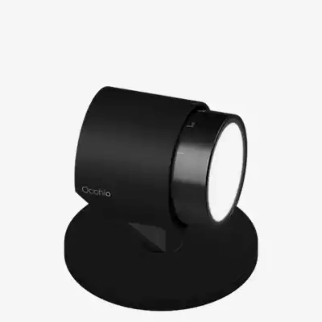 Occhio Lui Basso Zoom Tischleuchte LED, Kopf schwarz matt/Body schwarz matt günstig online kaufen