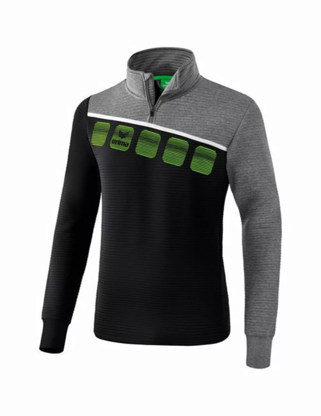 Erima Sweatshirt 5-C training top black/greymelange/white günstig online kaufen