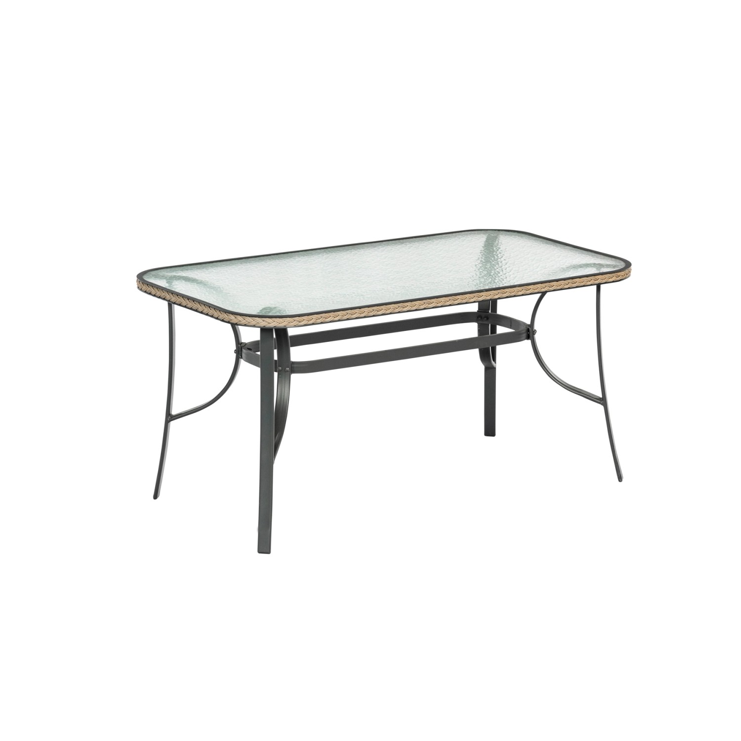 Merxx Roma Gartentisch 150 x 80 cm Graphit-Natur günstig online kaufen
