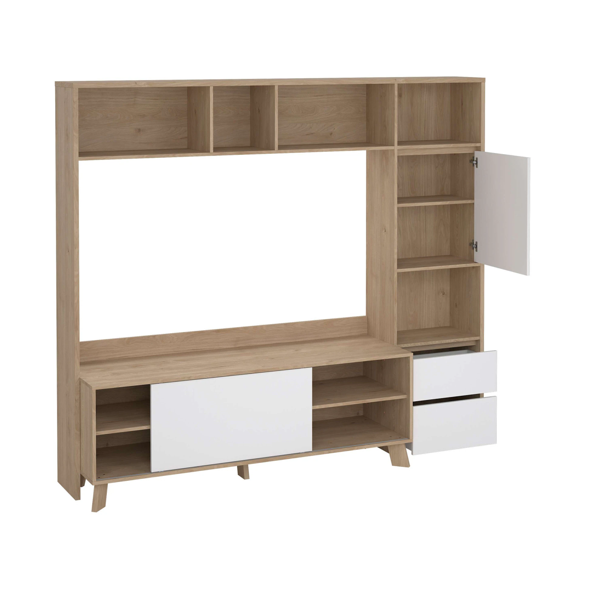 Home affaire TV-Schrank "Next, TV-Wand, TV-Möbel, Wohnwand, Sideboard", mit günstig online kaufen