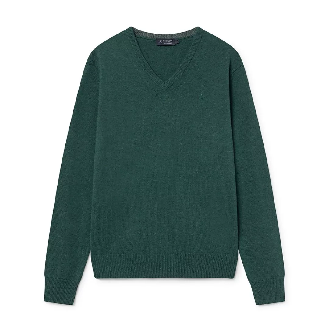 Hackett Lambswool V-neck Pullover 2XL Forest Green günstig online kaufen