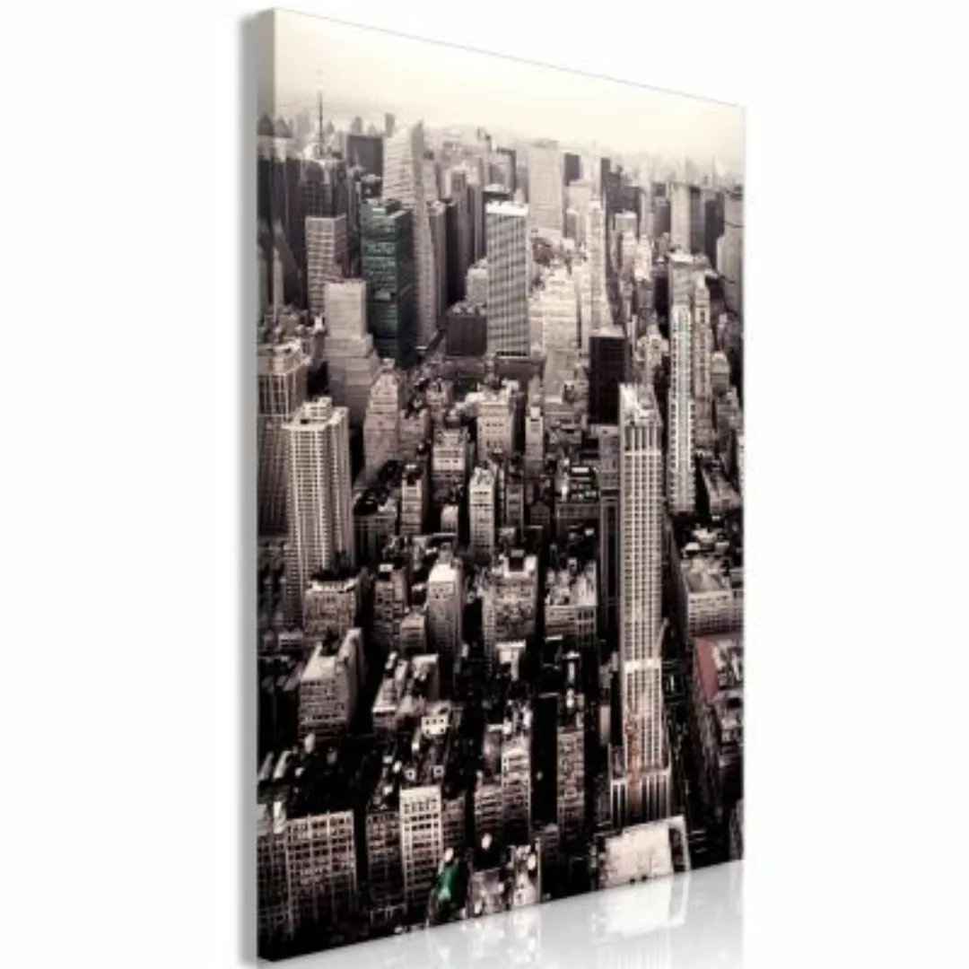 artgeist Wandbild Manhattan In Sepia (1 Part) Vertical braun-kombi Gr. 40 x günstig online kaufen