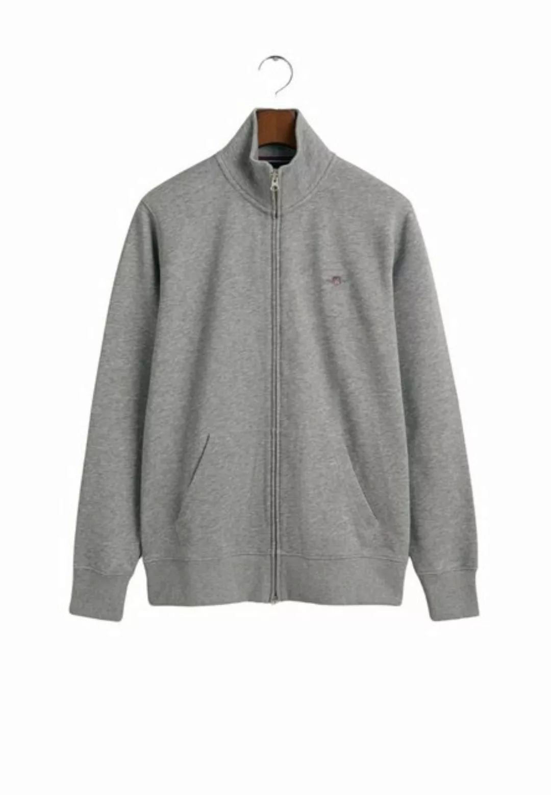 Gant Sweatjacke REG SHIELD FULL ZIP SWEAT mit Logostickerei auf der Brust günstig online kaufen