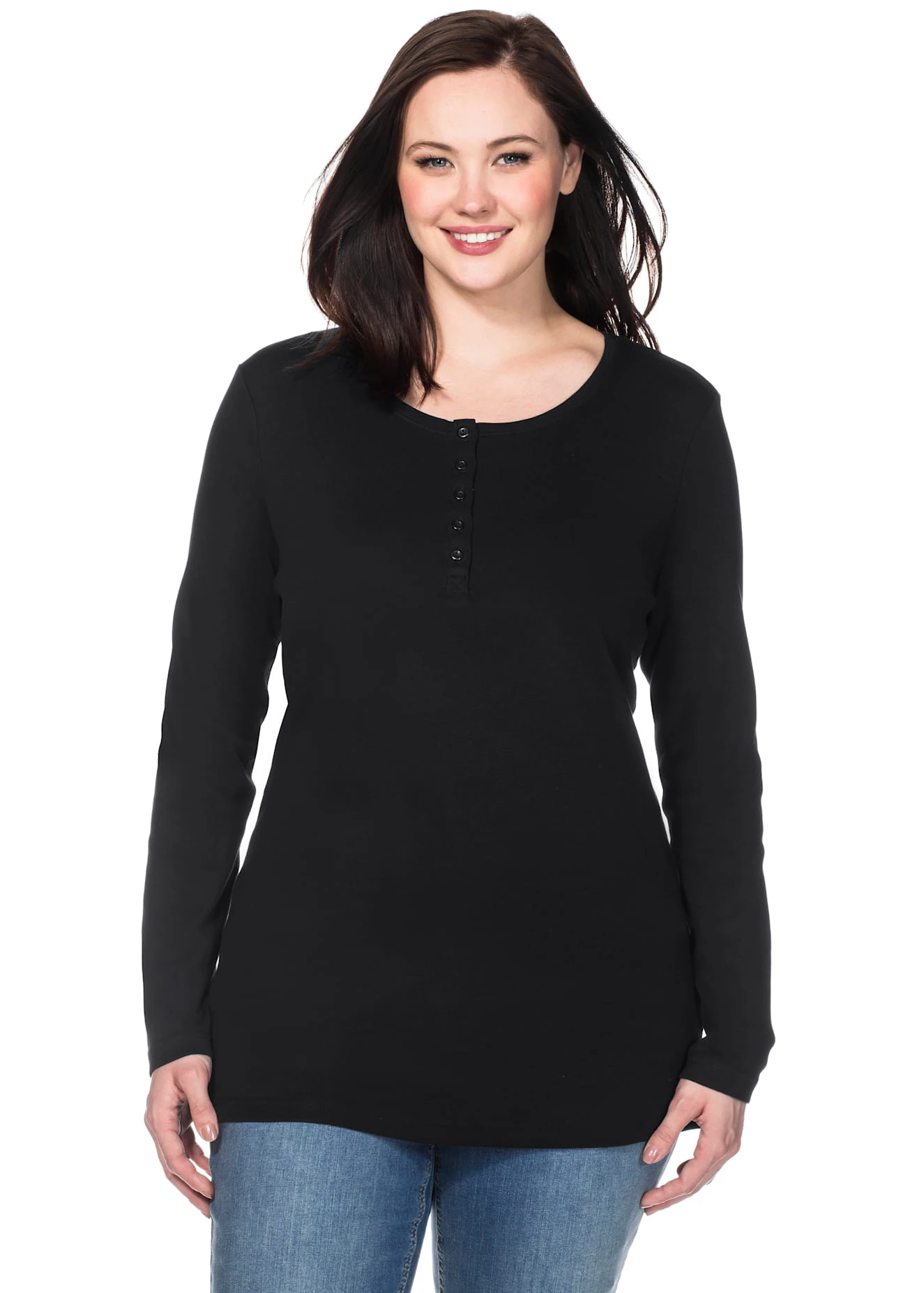 Sheego Langarmshirt "Langarmshirt", (1 tlg.) günstig online kaufen