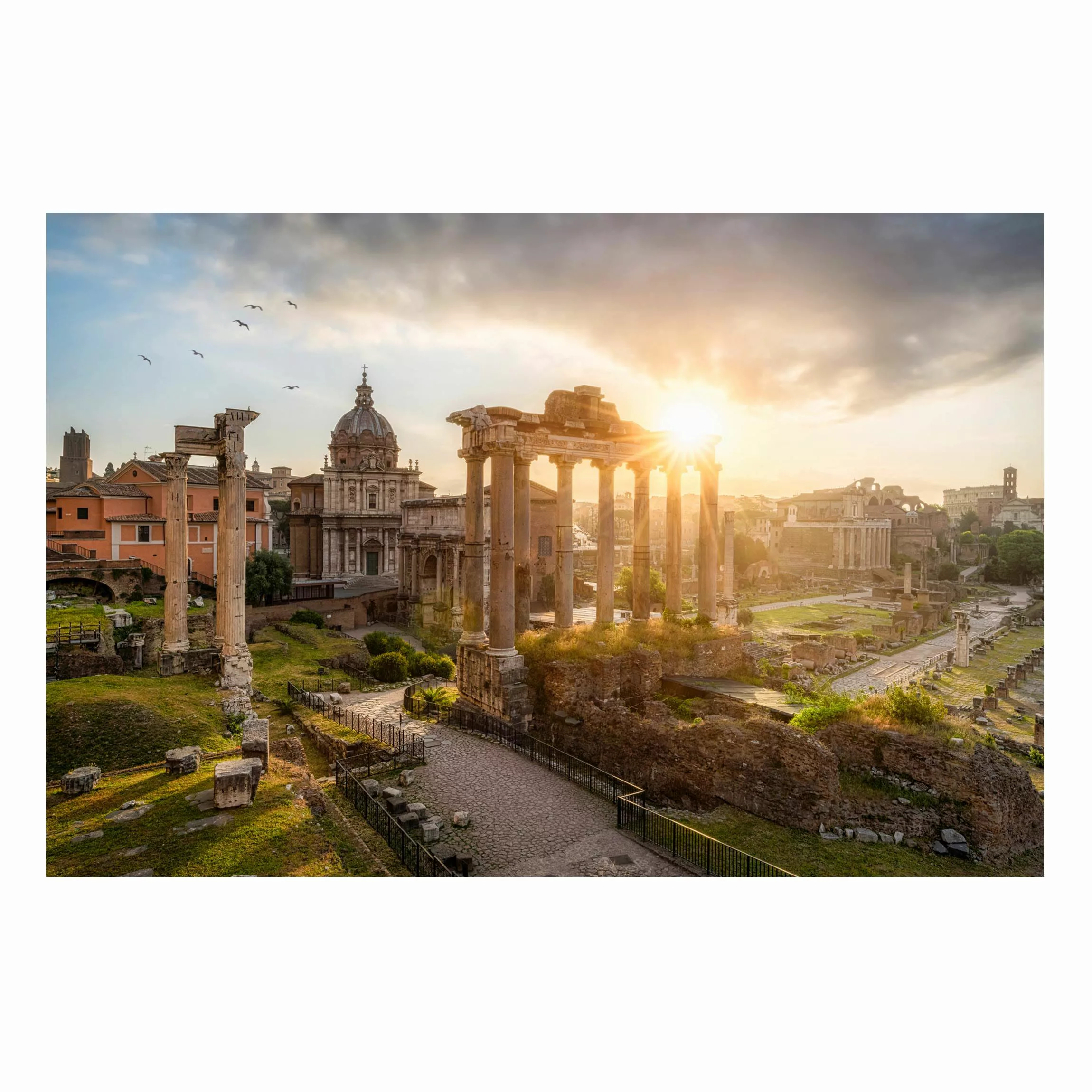 Magnettafel Forum Romanum bei Sonnenaufgang günstig online kaufen