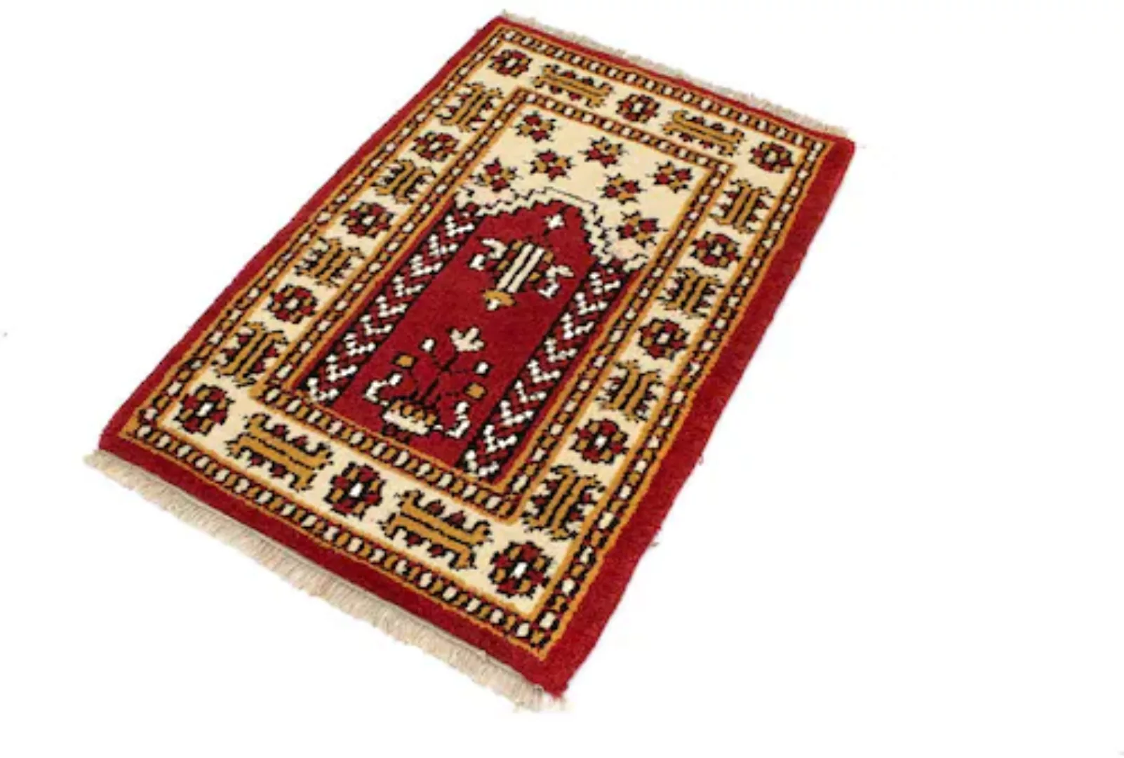 morgenland Wollteppich »Bidjar Teppich handgeknüpft rot«, rechteckig, handg günstig online kaufen