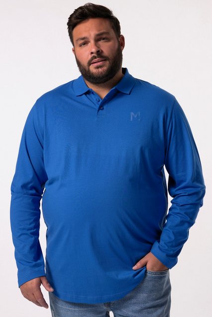 Men Plus Poloshirt Men+ Langarm-Poloshirt Basic Rundhals bis 8 XL günstig online kaufen