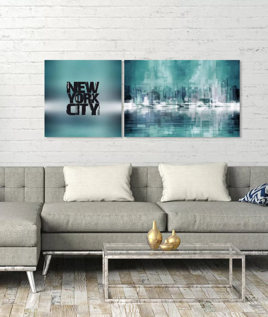 queence Leinwandbild »New York City«, (Set), 2er-Set günstig online kaufen