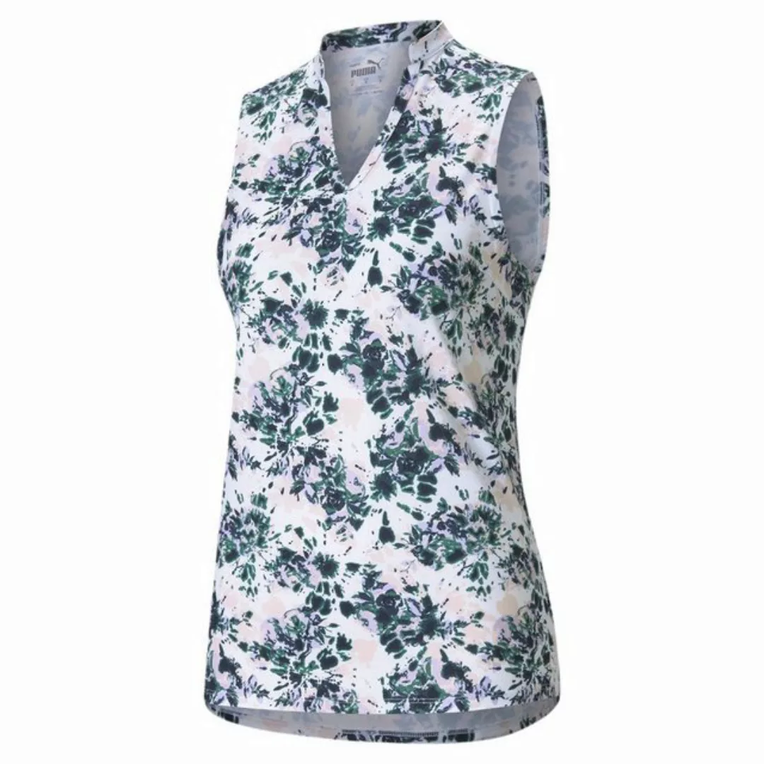 PUMA Poloshirt Puma Polo Cloudspun Floral Tie Dye Sleeveless Damen L günstig online kaufen